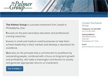 Tablet Screenshot of palmer-group.com